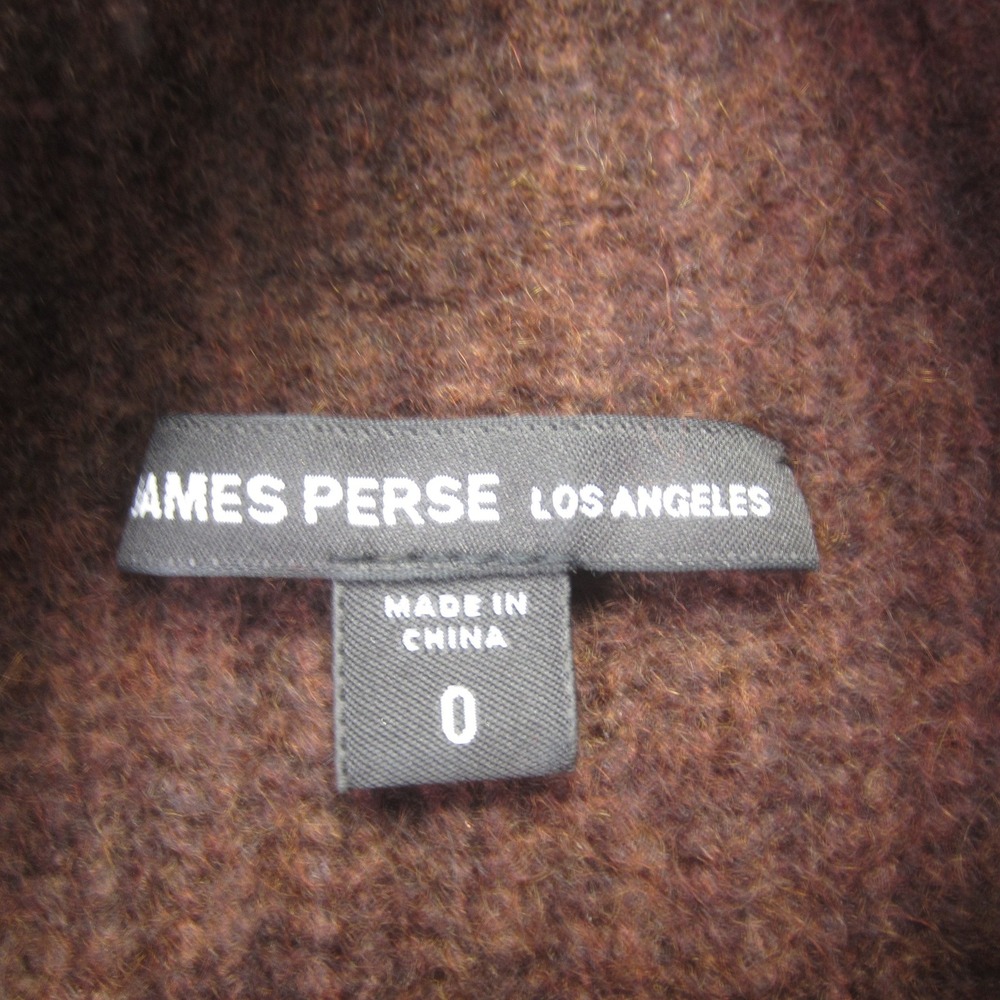 James Perse Sweater Womens 0 Brown 100% Cashmere Turtle Neck Ribbed - Picture 7 of 14